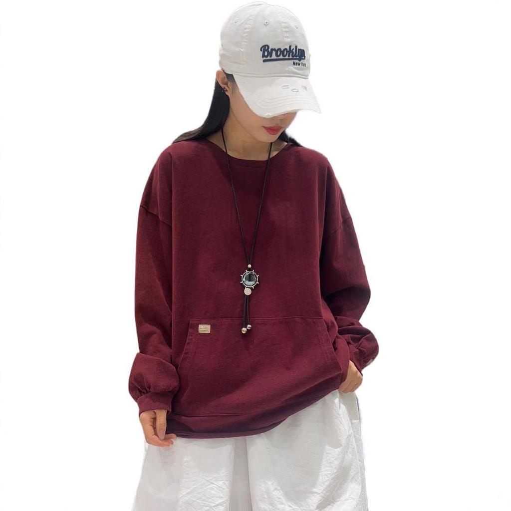 Women's Ripped Design Brushed Washable Sweatshirt with Pockets (Winter 2025)