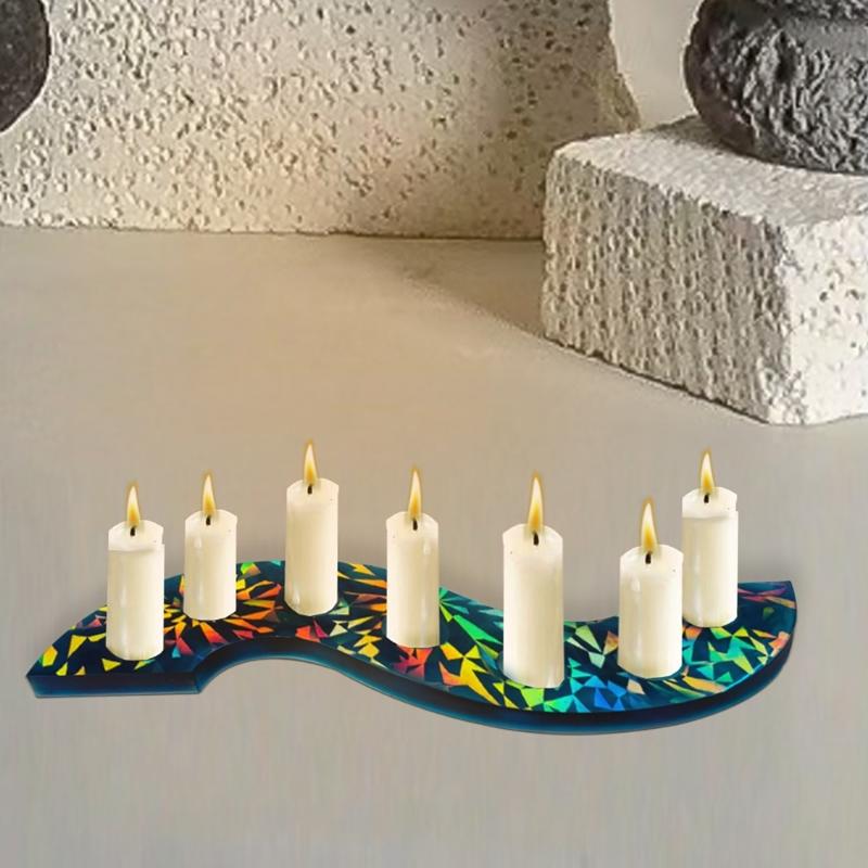 Einzigartige S-förmige Bastel Silikonform Schöne Kerzenständer Gießform Schicker S-förmiger Kerzenhalter Bastelform