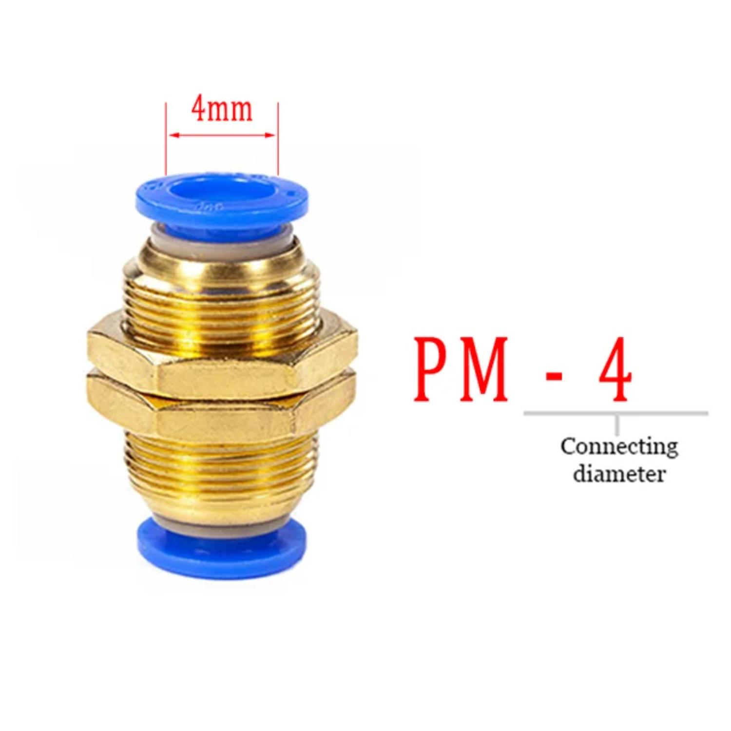 

PM Повітряні муфти Труби Швидкі муфти OD Труба Пряма 4 6 8 10 мм Мідні пневматичні фітинги Фітинг для шланга з водяним тиском 10PCs