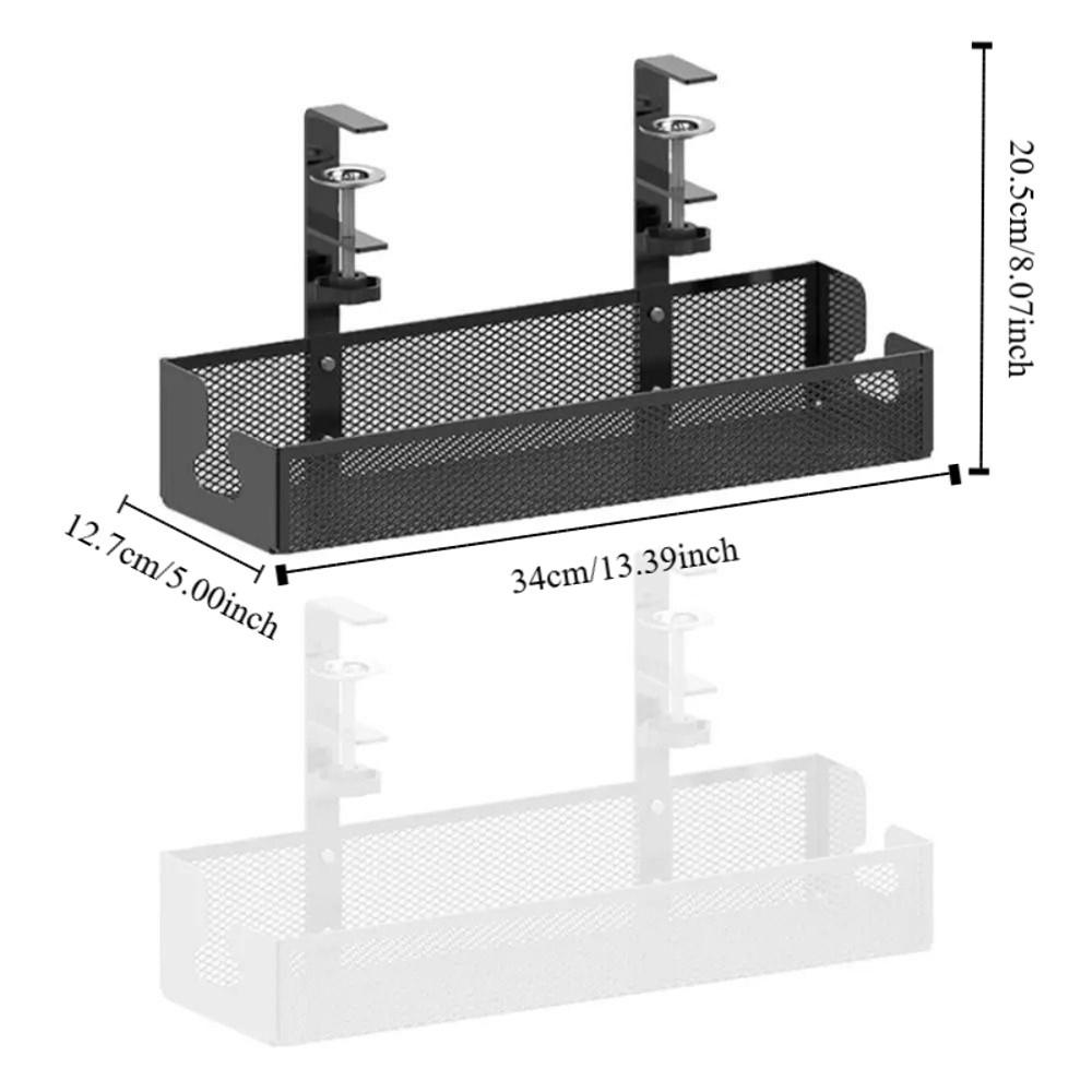 Clamp Cable Management Minimalist Socket Basket Tidy Cord Holder  Under Desk