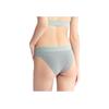 Calvin Klein Color Block Letter Jacquard Comfortable Sexy Thong Women Underwear Gray QF7189-P7E