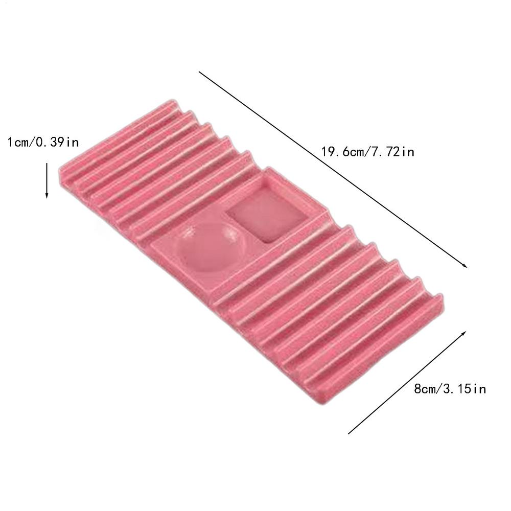 Brush Holder For Nail Multi-purpose Double Form Holder 10-Compartment With Color Palette Nails Art Tools Holder Storage Rack