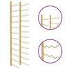 vidaXL Wall Mounted Wine Rack for 36 Bottles Golden Iron