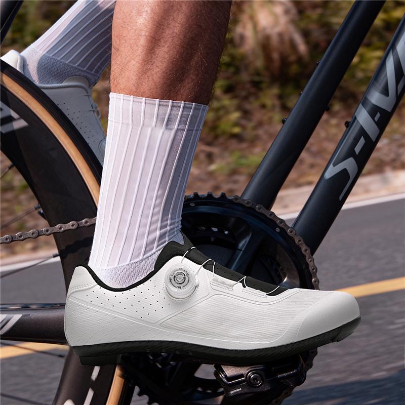Unisex Road & Mountain Bike Lock Shoes with Hard Sole for Outdoor Cycling