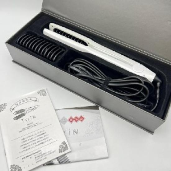 Used Next Innovation Twin Hair Iron SM-3038T-WH | White | Dual Plate Design | Professional Straightener | Boxed | Compact & Stylish