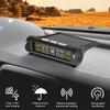 4 senzori Auto Tpms Sistem de monitorizare a presiunii în pneuri Afișaj digital LCD alimentat solar Tester de alarmă de securitate auto Test auto