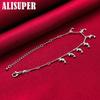 Bracelet pendentif 7 dauphins en argent sterling 925, bijoux