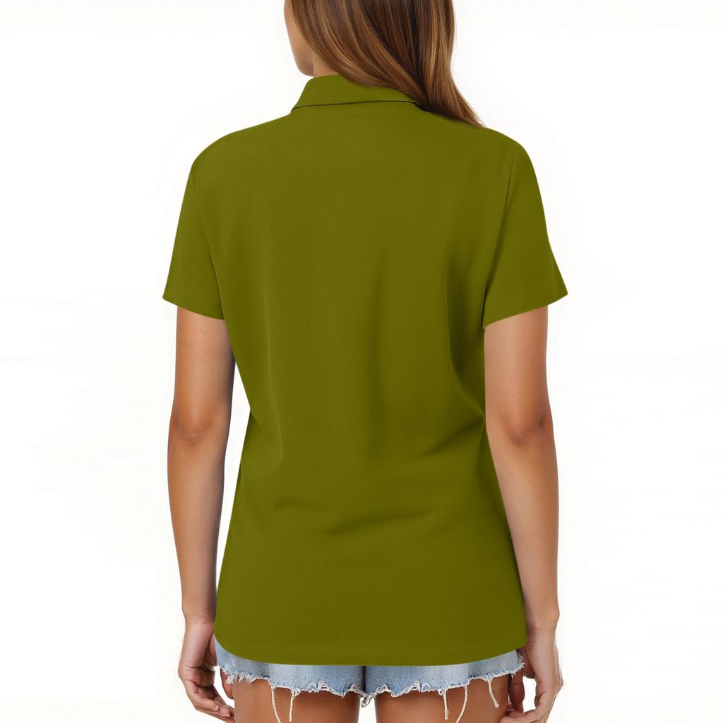Women's Fashion Casual Lapel Short Sleeve Color Shirt Women's Button Up Tops