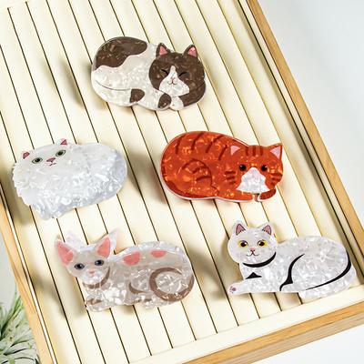 Cute Animal Shaped Acrylic Disc Hair Clip Hair Accessory Clip