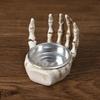 Decorative Hand Tea Light Stand for Indoor Room Styling, Seasonal Shelf Display, Entry Table Use, Candle Not Included