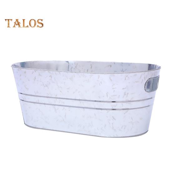 

Металлическое ведро для льда, большое ведро для напитков для вечеринок, прочная емкость для напитков для любителей барбекю, прочное металлическое ведро для кемпинга и мероприятий на открытом воздухе 1pc