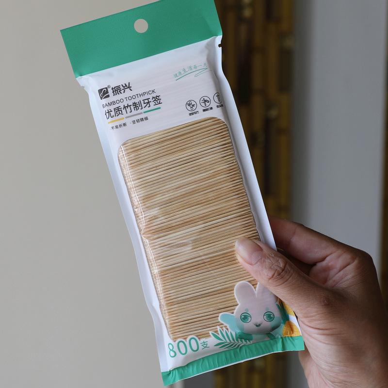 Rejuvenate Double-Ended Bamboo Toothpicks - 800 Pcs for Dining, Fruit, and Household Use