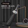 Large 135Cm Automatic Folding Umbrella, Reinforced Windproof Strong, Safety Reflective, Big Sun And Rain Umbrellas For Men Women