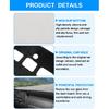 Autorder Dashboard Cover Mat For 2007-2013 Chevy Chevrolet Silverado/GMC Sierra With Two Glove Boxes Accessories Dash Cover Flannel Dash Mat Sunshade