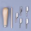 Carving Tool Set Wood Handle Cutting Kit for Printing Blocks Rubber Stamps Art Craft Supplies