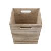 Mittelgroße Aufbewahrungsbox aus Naturholz, 2er-Pack