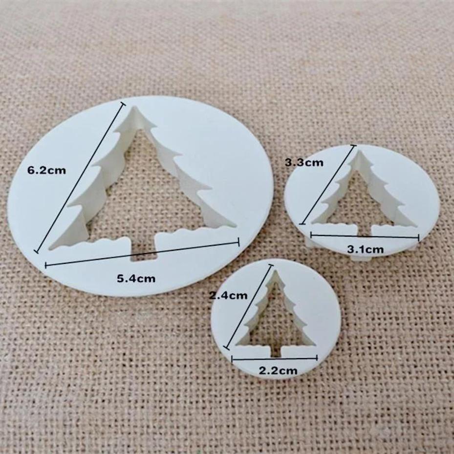 

3Pcs/set Multifunctional Tree Shaped Molds For Household Kitchen Cookies Candy Cutting Baking Mould Kitchen Tools Accessories белый