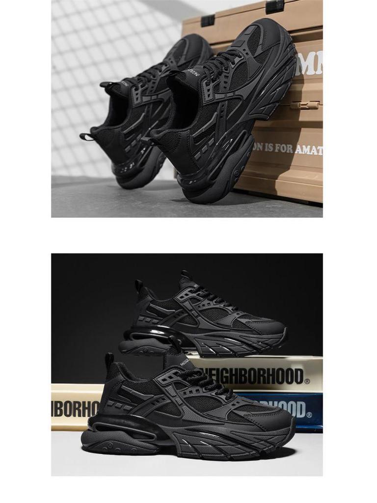 Lightweight Men's Trendy Autumn Running Sneakers: Casual, Versatile Fashion Dad Shoes for Youth Sports