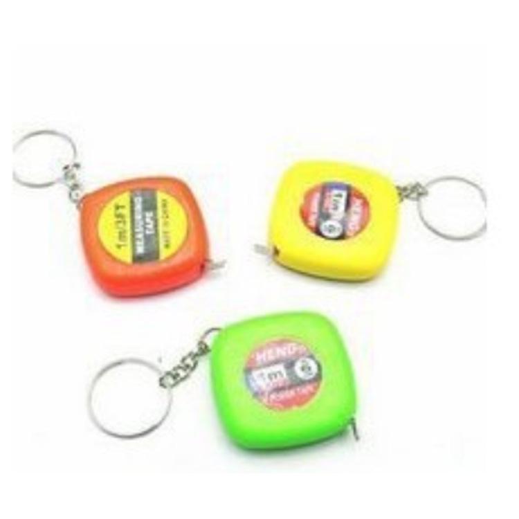 Retractable Mini Iron Ruler Keychain Pendant with Measuring Tape - Multipurpose Steel Ruler for Easy Measurements On the Go.