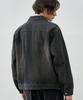 Draw Fit Contrast Washed Denim Jacket [Black]