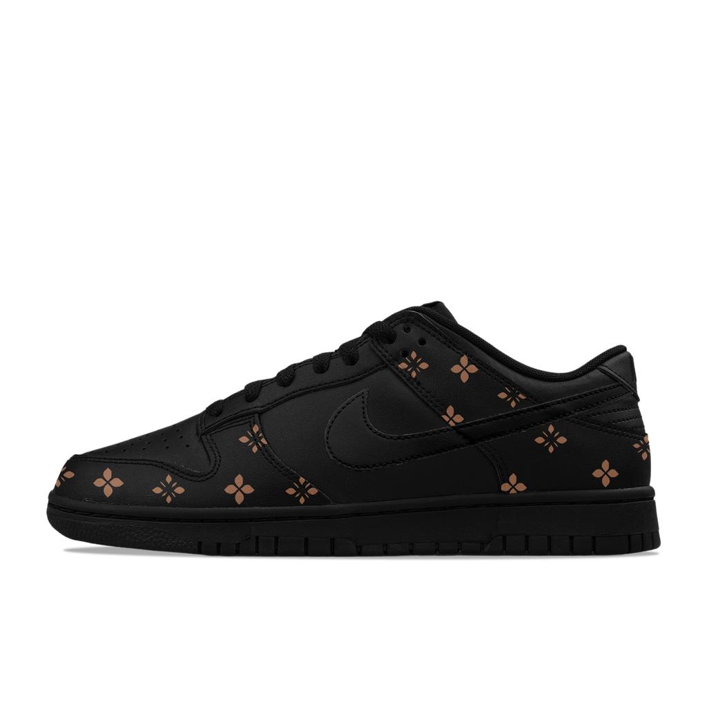 Nike Dunk Leather Low Top Casual Skate Shoes Men's Black IO7606-010(Team1423-)