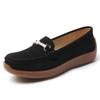 Women Black Moccasins Driving Shoes Flats Casual Nurse Loafers Khaki Minimalist Maternity Shoes Large Size