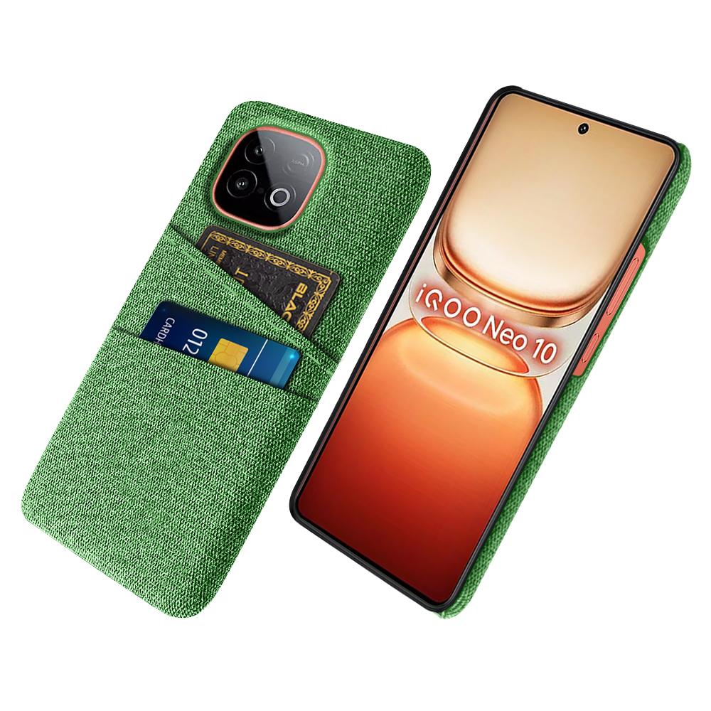 For Vivo iQOO Neo10 5G Case Cloth+Hard PC Phone Cover with Dual Card Slots