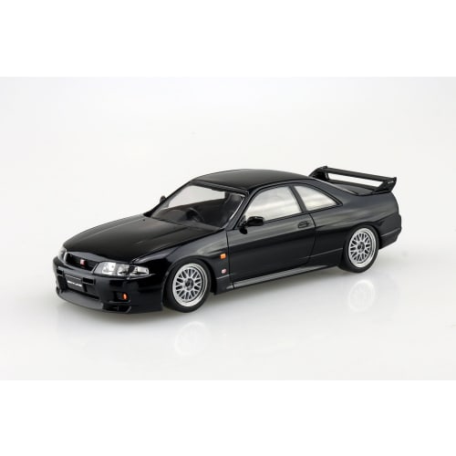 Aoshima Bunka Kyozai (AOSHIMA) 1/32 The Snap Kit Series Nissan R33 Skyline GT-R Custom Wheels (Black) Pre-Colored Plastic Model Kit No. 15-SP2
