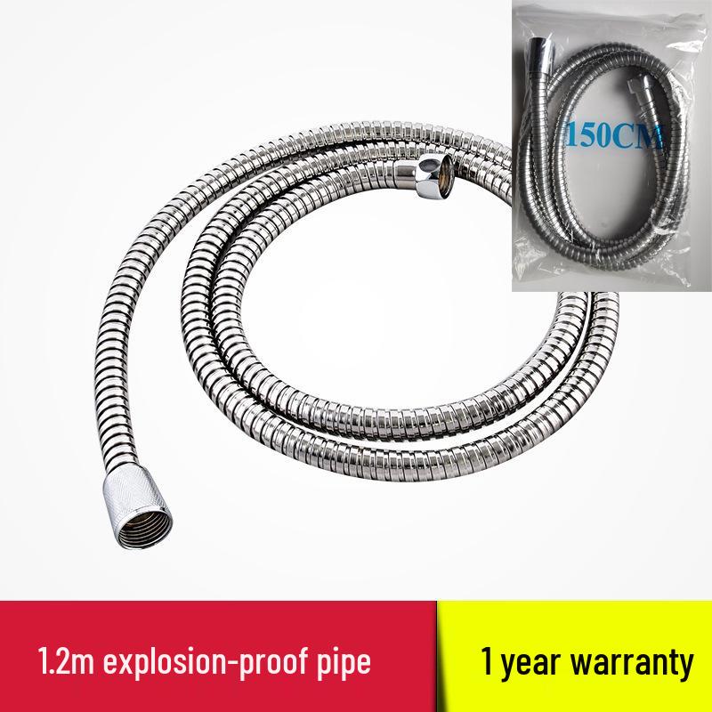 Supercharged Stainless Steel Explosion-Proof Shower Hose for Hot and Cold Water
