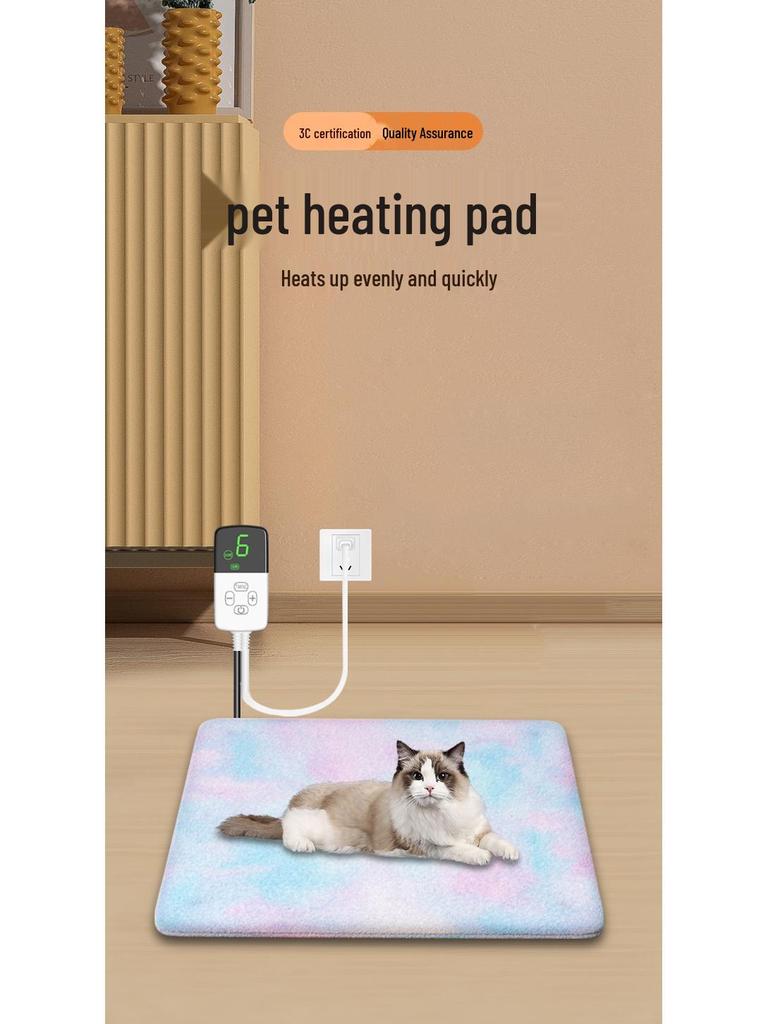Rechargeable Waterproof Electric Heating Pad for Pets - Small Dogs & Cats, US Standard, Constant Temperature