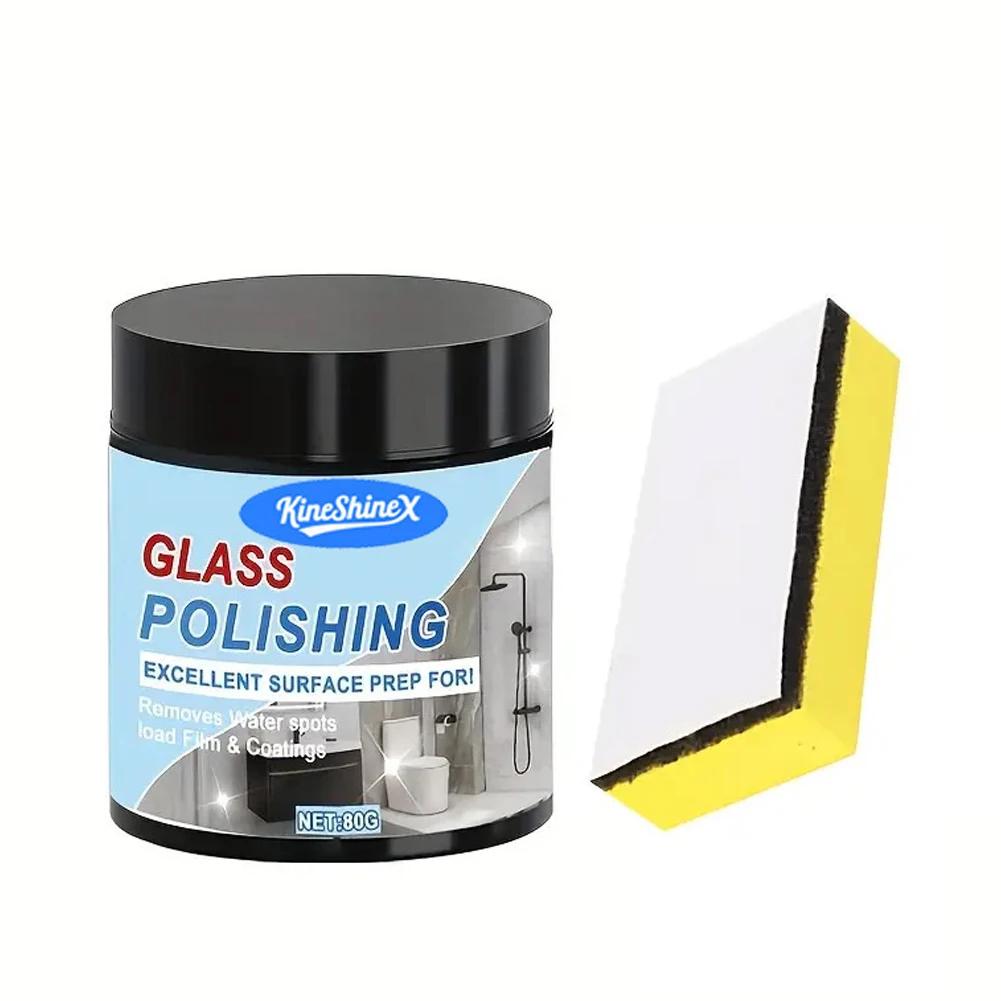 Car Windshield Polishing Scratch Repair Powder 80g Glass Oil Film Remover Deep Stains Cleaner Auto Care Accessories