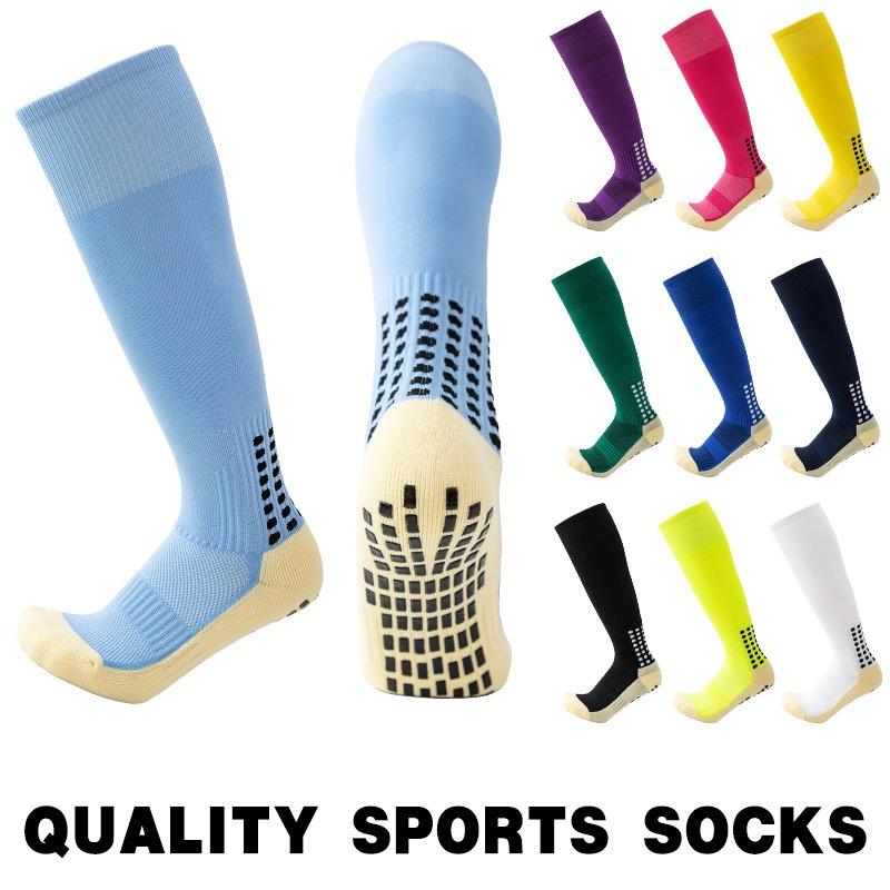 Hot-Selling Football Socks High Tube Adult Men'S Sports Socks Non-Slip Dispensing Thickened Stockings Professional Training