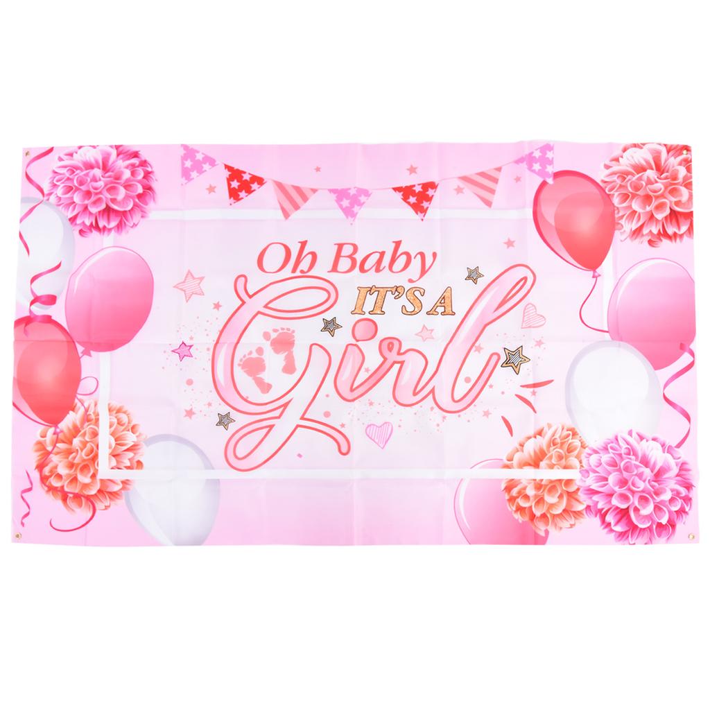 Baby Shower Backdrop Safe Easy Cleaning Exquisite Beautiful Baby Shower Decorations