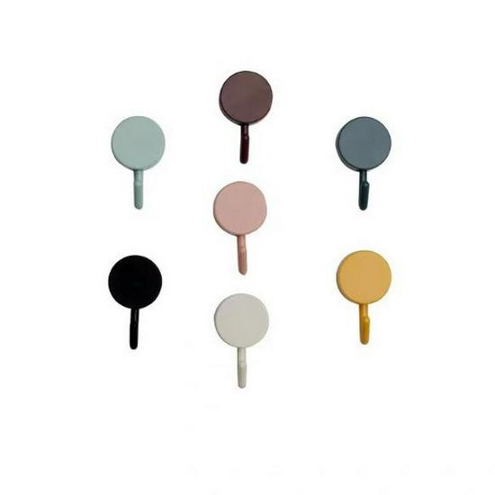 Einfarbiger nahtloser Klebehaken - Starker, bohrfreier Wandhaken für Badezimmer, Küche und Wohnheim