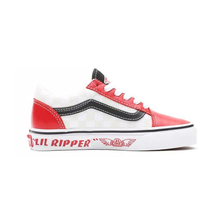 SE Bike x Vans Old Skool Kids Lil Ripper Kids Sneakers Blue Red Plume VN0A4BUU3U8