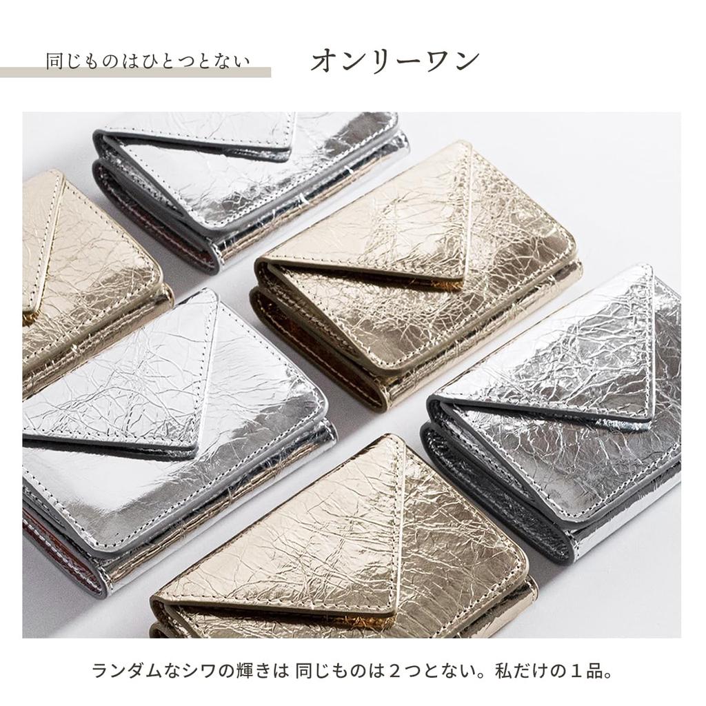 MALTA Tri-fold Mini Wallet for Men and Women, Compact, Small, Leather, Cowhide Leather, Coin Purse, Card Slots, Large Capacity, Simple, Formal,