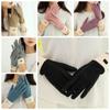 Keep Warm Plush Mittens Solid Color  Gloves Sweet Winter Velvet Gloves  Autumn