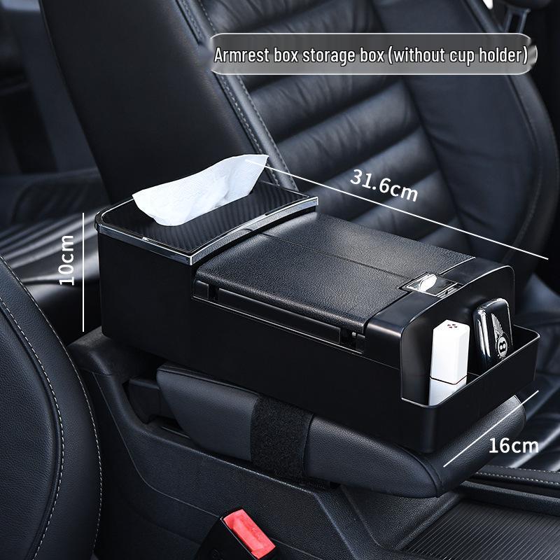 Multifunctional Car Armrest Tissue and Cup Holder Organizer
