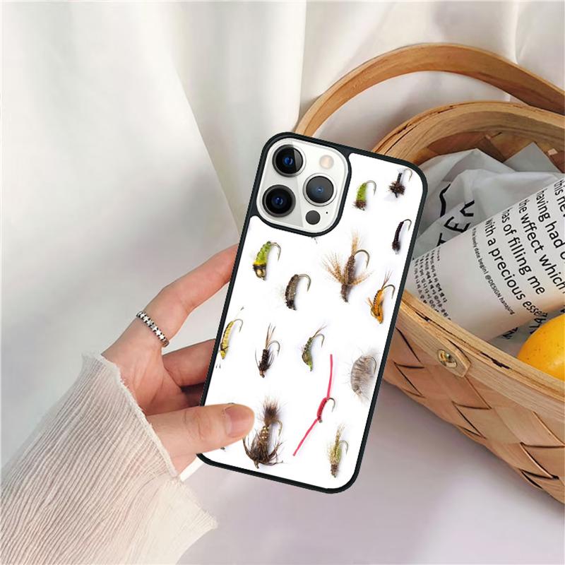 Fishing Baits Lures Hook Tackle Mobile Celular Phone Cases for iPhone 17 Air 16 16e 15 Plus for Apple 13 14 11 12 Pro Max fundas