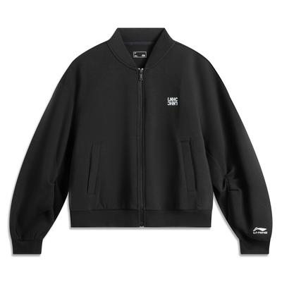 Li Ning Bequeme Atmungsaktive Vielseitige Lockere Jacke Damenjacken Schwarz AWDV418-6