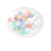 10pcs Colorful Transparent Seamless Push Push Clip Multifunctional File Paper Push Clip Fixed Small Clip Office Supplies Set