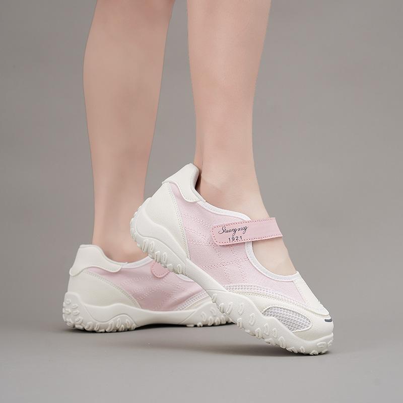 Fashion Summer Mesh Breathable Women 2025 New Single Shoes Versatile Casual Mary Jane Shoes