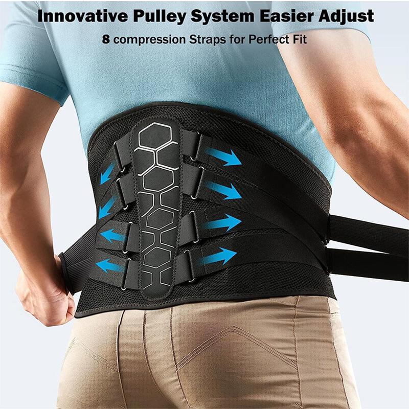 Sports Belt Back Plate Waist Waist Waist Support Belt Ergonomic Design for Intervertebral Sciatica for Men and Women