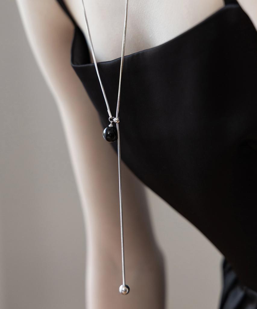 Tatiana Gem Point Y-Line Long Necklace Nz2492