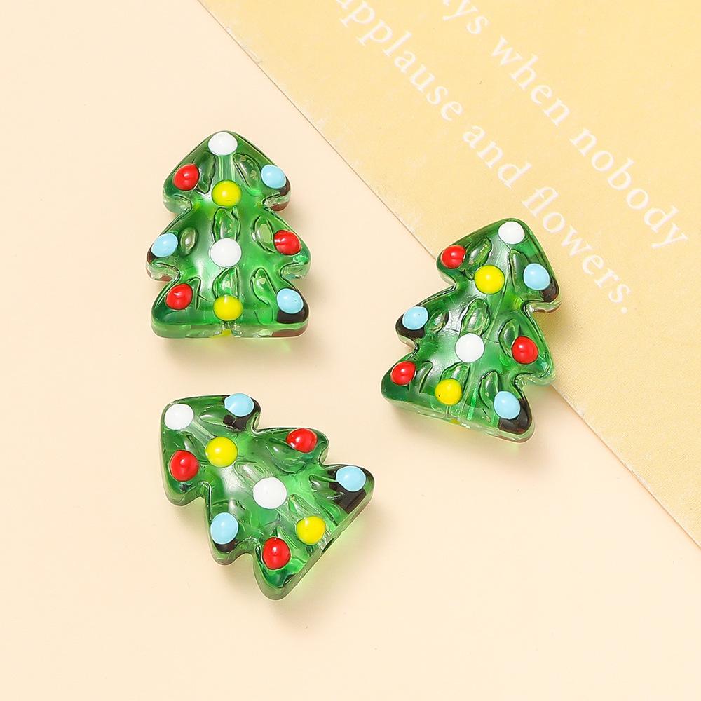 Hand-Painted Beaded Christmas Tree Gloves & Hats - DIY Jewelry Accessories