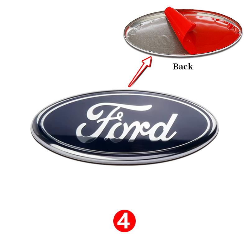 11,5cm Aluminium Frontgrill Heckklappen-Emblem Abdeckung Für Ford Focus MK3 MK2 Mondeo S-MAX Kuga Fiesta Ranger Auto Tuning