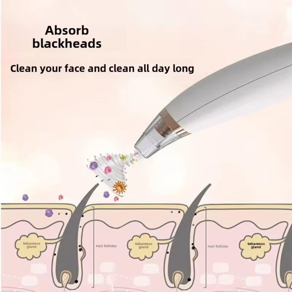 Facial Deep Face Beauty Equipment USB Rechargeable Blackhead Suction Vacuum  Beauty Equipment