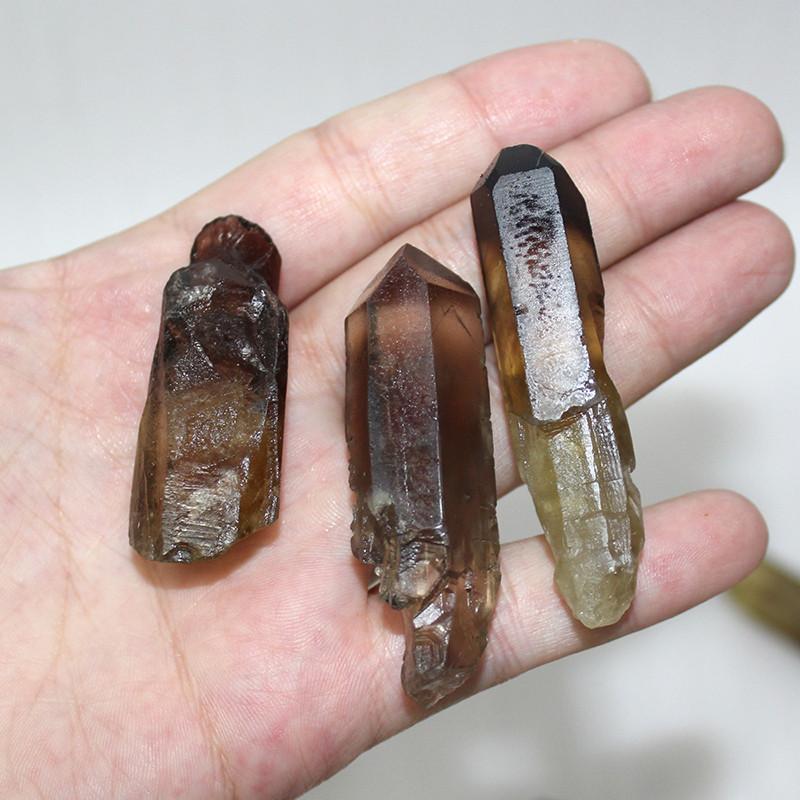 Natural Lemurian Rough Smoky Quartz Crystal Point For Healing Spiritual Growth Home Decor