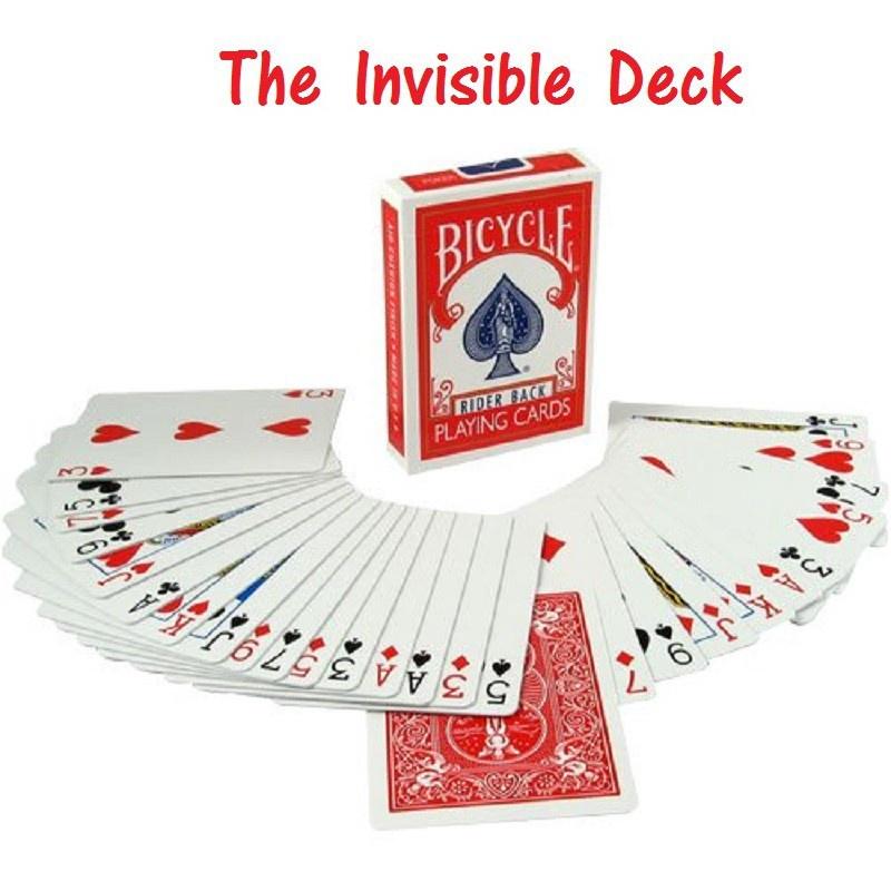 Bicycle Invisible Deck Spielkarten Zauberkarten Close Up Street Magic Tricks Mentalismus Comedy Magic Requisiten