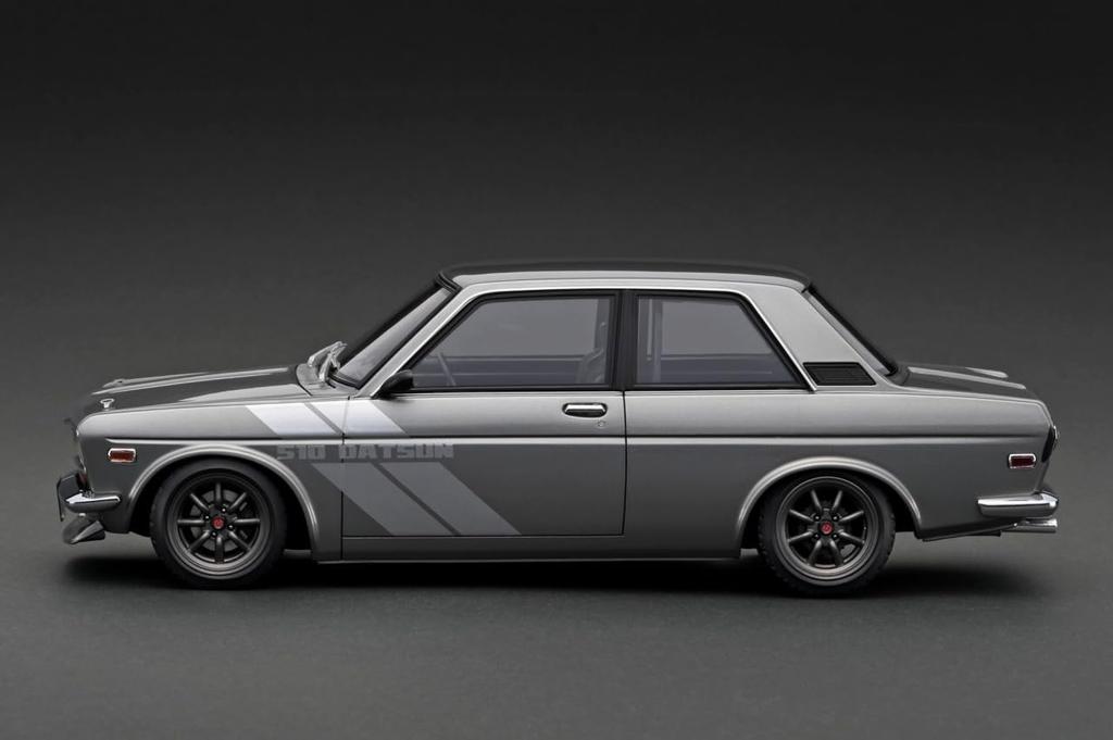 Ignition Model Datsun Bluebird Gun Metallic With Engine Completed Product IG3310 1/18 (510)